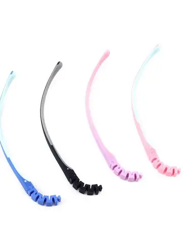 Anti-Slip Children's Silicone Glasses Legs Snap-on Eyeglasses Arm Replacement Bicolor Accessories