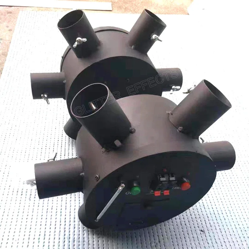 ELT02R-B Fontaine Froide Pyro Sans Fil À Distance Rotative Machine Double Roue Scène De Mariage Pyrotechnie Froide enquêter D'artifice Système De Tir