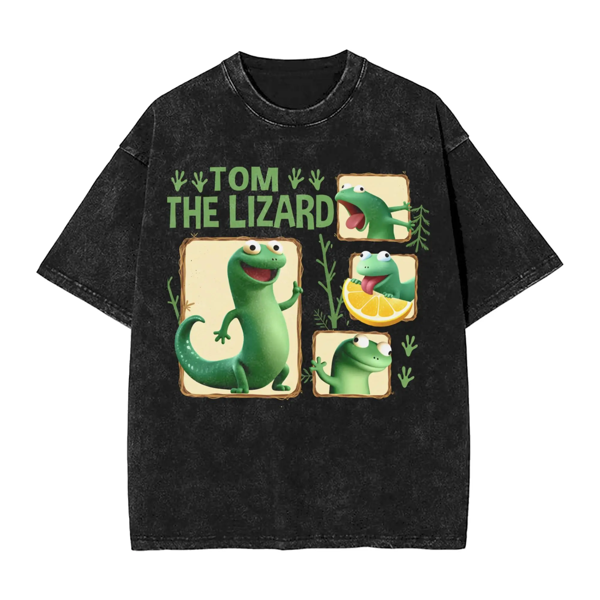 Tom The Lizard  T Shirt Men 100% Cotton Novelty T-Shirt Crewneck Hoppers  Tee Shirt Short Sleeve Clothes Original