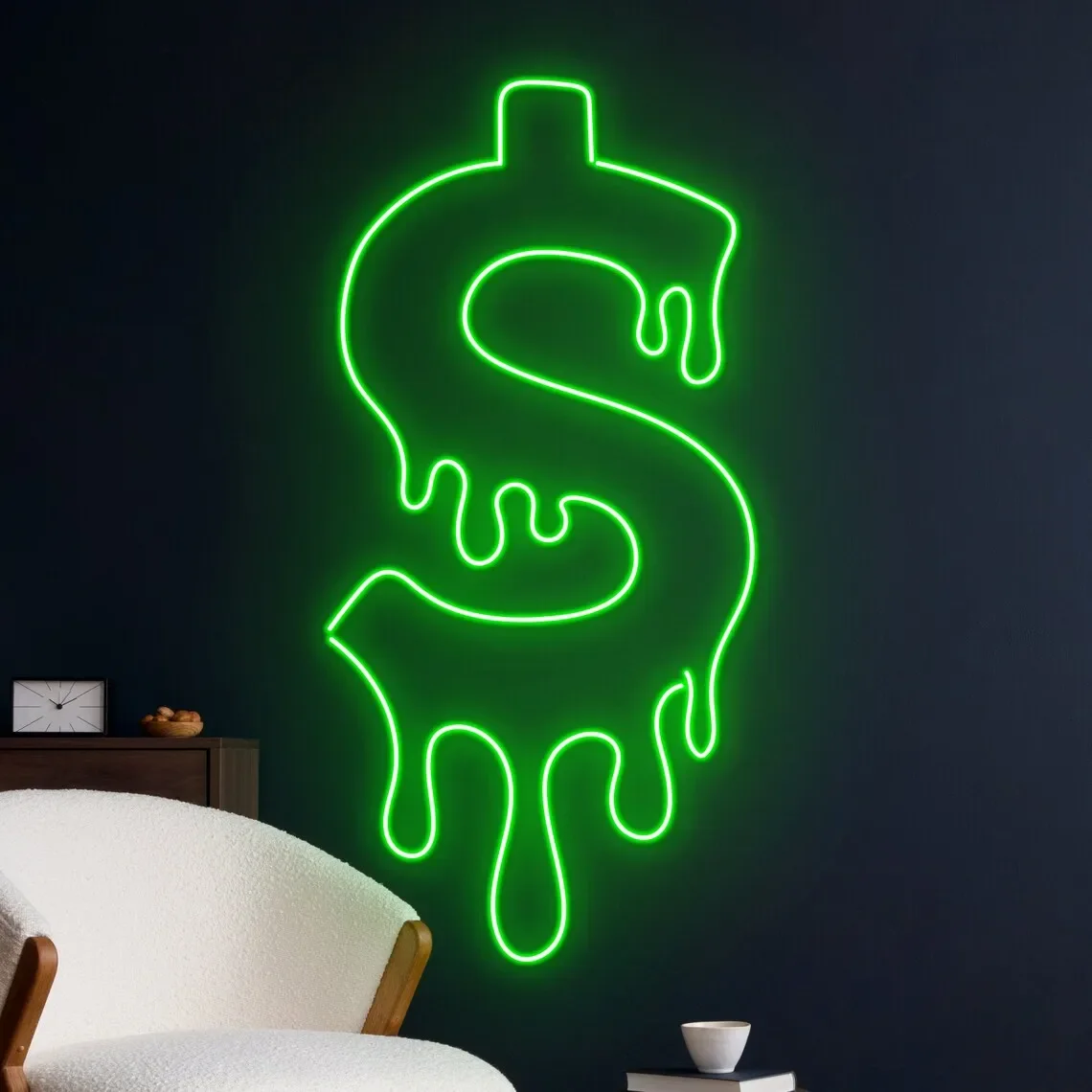 

Dripping Money Dollar Neon Sign Custom Neon Sign Birthday Party Decorations Gaming Room Led Wall Anime