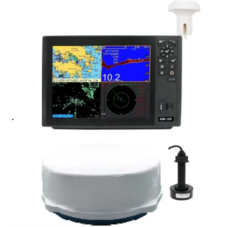 ONWA KM-8X KM-12X 5 in 1 Marine Class B AIS Transponder GPS Chart Plotter Fish Finder and radar