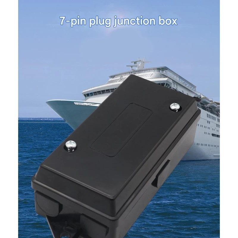 7 Way Trailer Junction Box Featuring Independent Fuses For Circuit Safety And Reliability In Electrical Systems Of