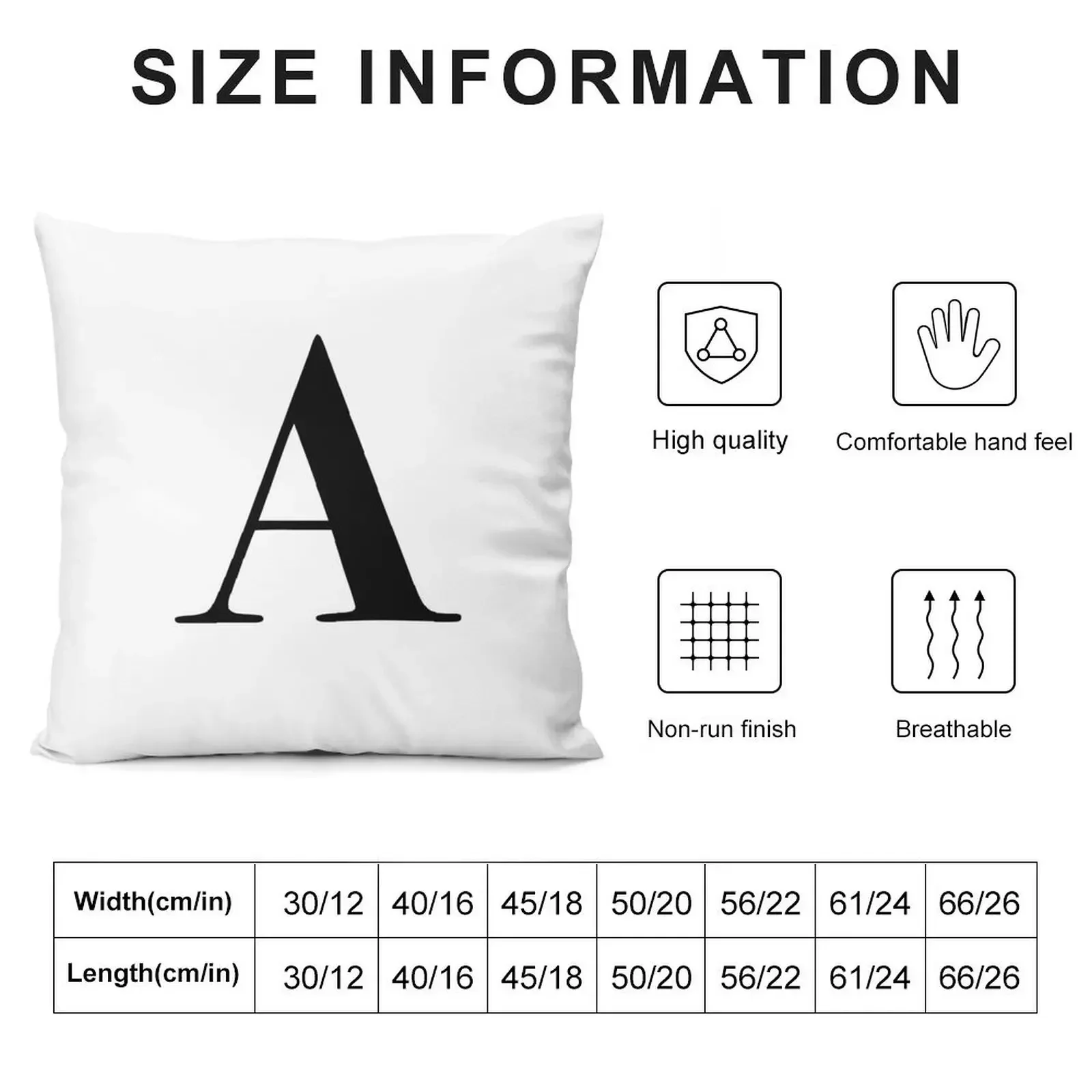 Initials: Letter A Throw Pillow Cushions Home Decor Sofas Covers anime girl pillow