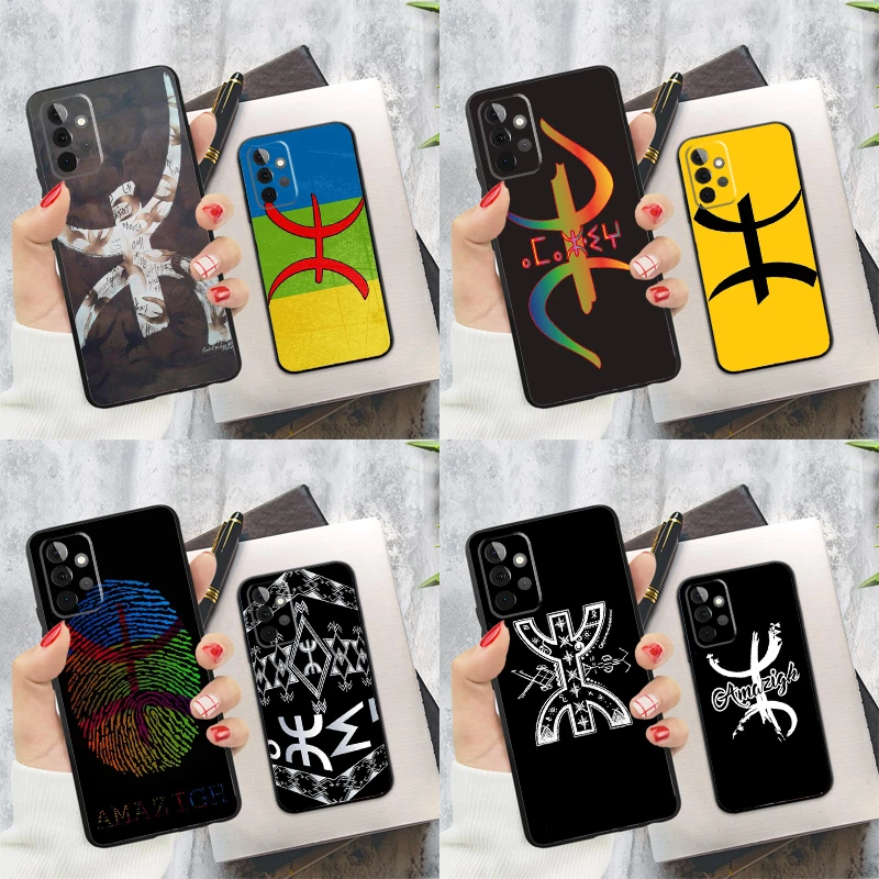 Amazigh Berber Symbol Phone Case For Samsung Galaxy A15 A25 A55 A54 A34 A14 A35 A52 A32 A12 A51 A71 A13 A33 A53