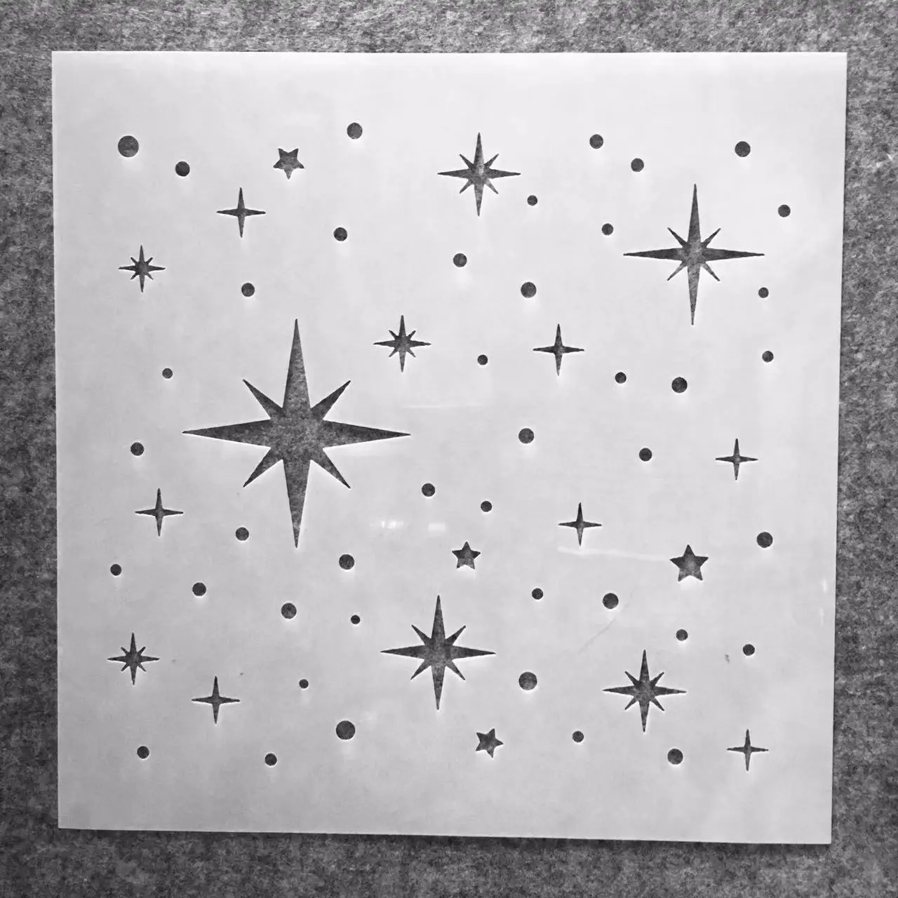 30*30cm gwiazdy tekstura DIY nakładanie warstw szablony malowanie ścian księga gości kolorowanie tłoczenie Album dekoracyjny szablon