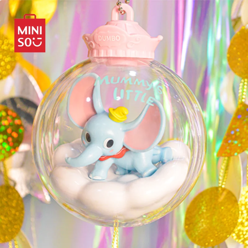 Miniso Disney Series Dumbo Wishing Wind Chime Crystal Ball Blind Box Pendant Cute Decoration Children's Toys Birthday Gift