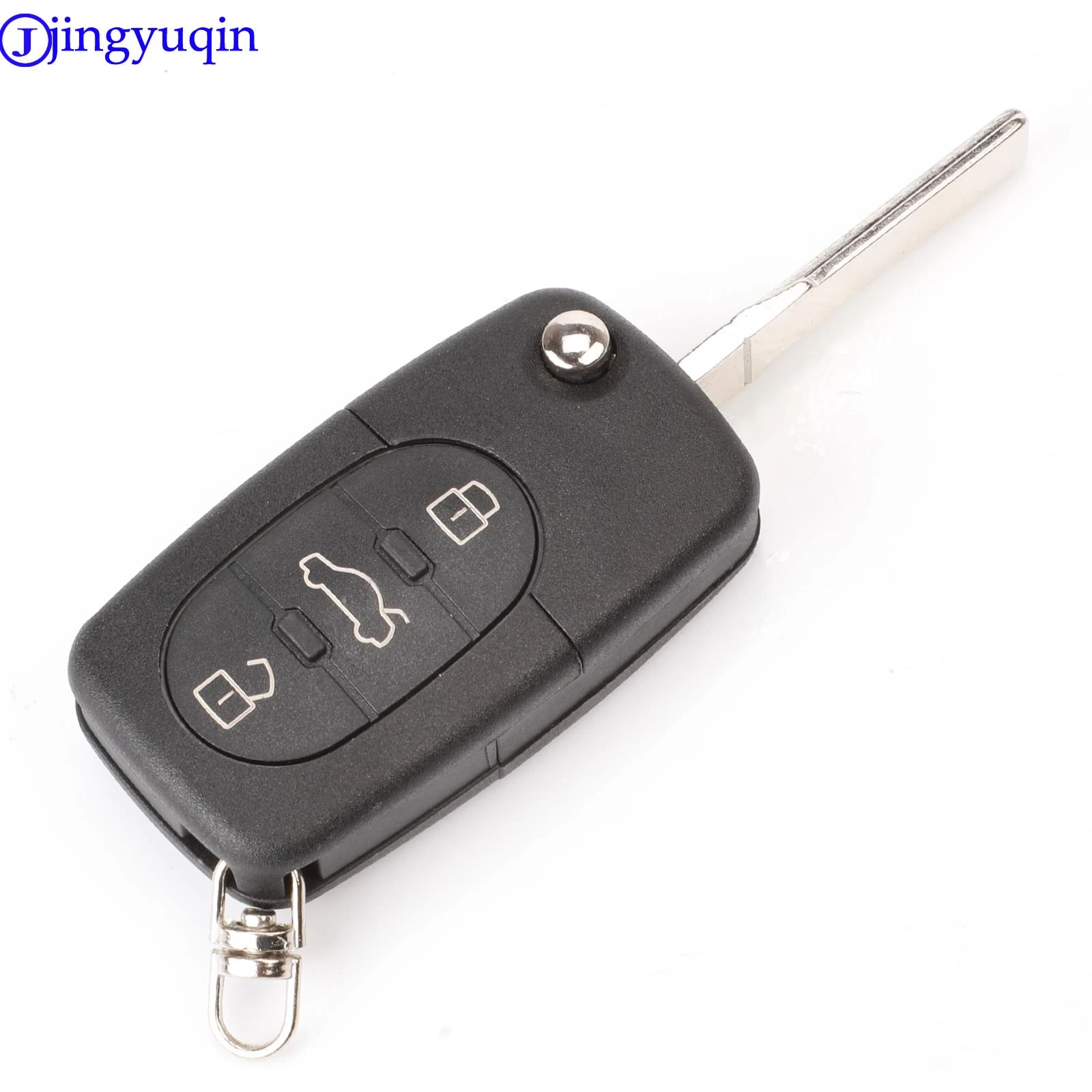 jingyuqin 4D0837231A/4D0837231K 433Mhz ID48Chip For AUDI A3 A4 A6 A8 3 Button Car Remote Key C Old Models