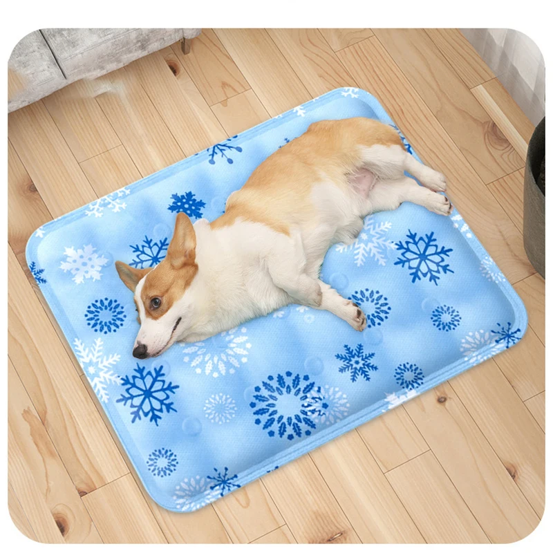 Pet Gel Ice Pad Refreshing Blanket Pvc Soft Cat Ice Carpet Waterproof Dogs Mat Cold Mattress Cool Cast Cushion Puppy Accessories