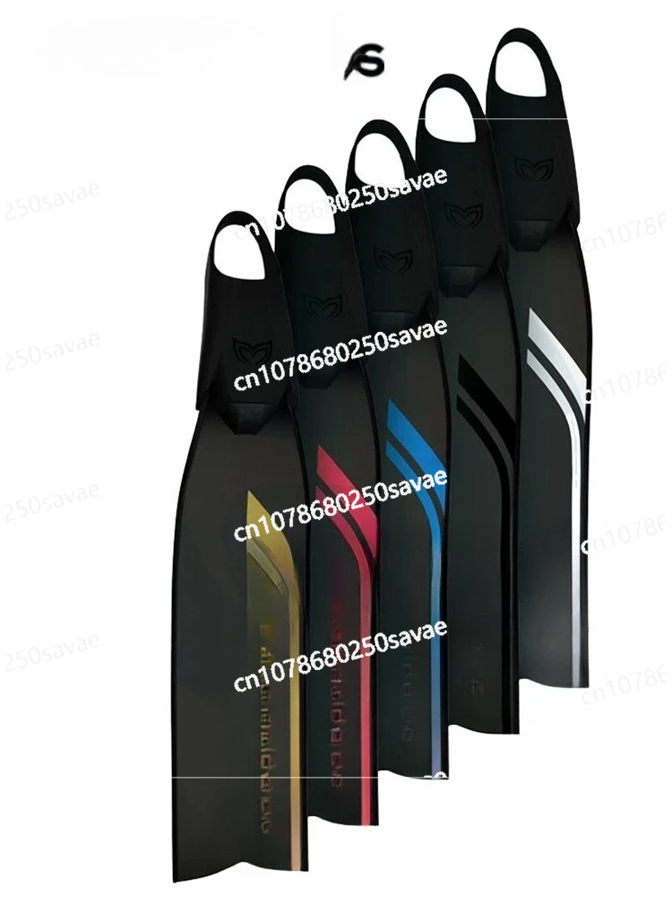 

Carbon Fiber Free Diving Training Flippers, Silicone Foot Cover