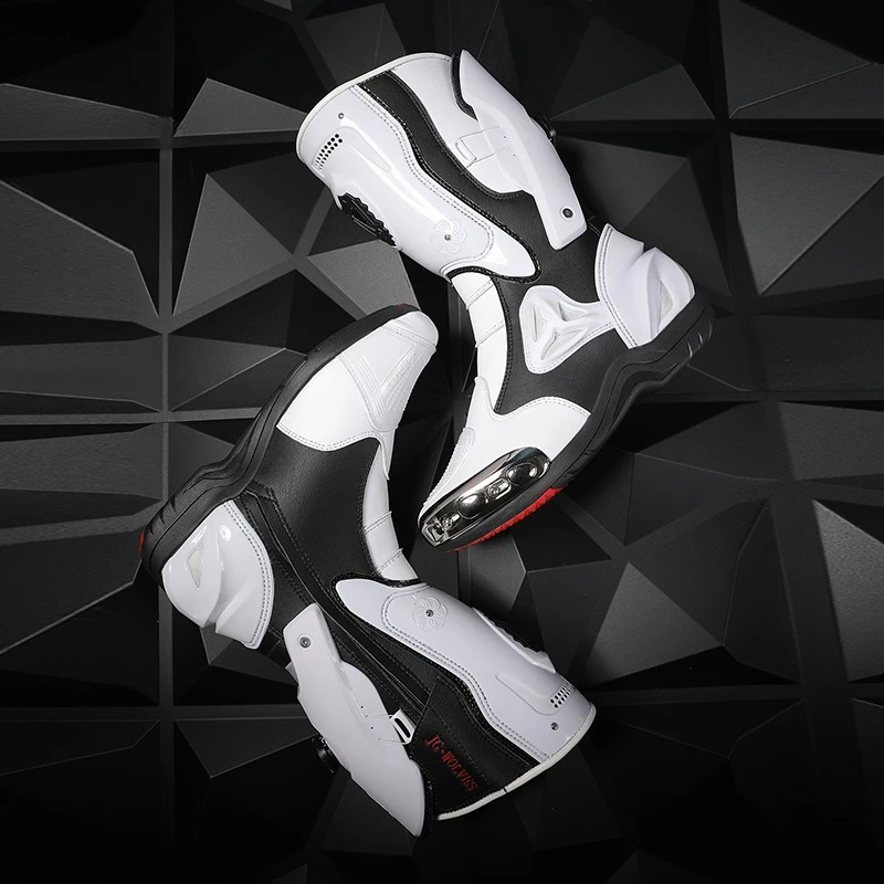 

Motorcycle Riding Shoes Racing Off-road Long Rider Anti Fall All Season Motorcycle Rider Riding Boots High Top Botas Motocross