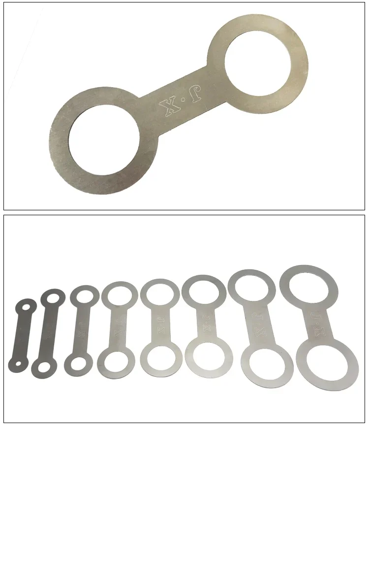 8-piece saxophone flat pad tool stainless steel pressure pad instrument repair suitable for alto / tenor/ soprano saxophone