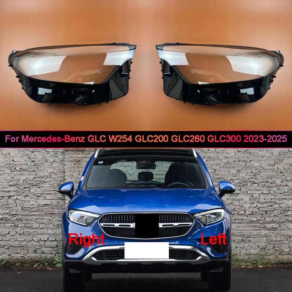 

Headlight Shell Mask For Mercedes-Benz 2023-2025 GLC W254 GLC200 GLC260 GLC300 Transparent Headlamp Cover Lampshdade Plexiglass
