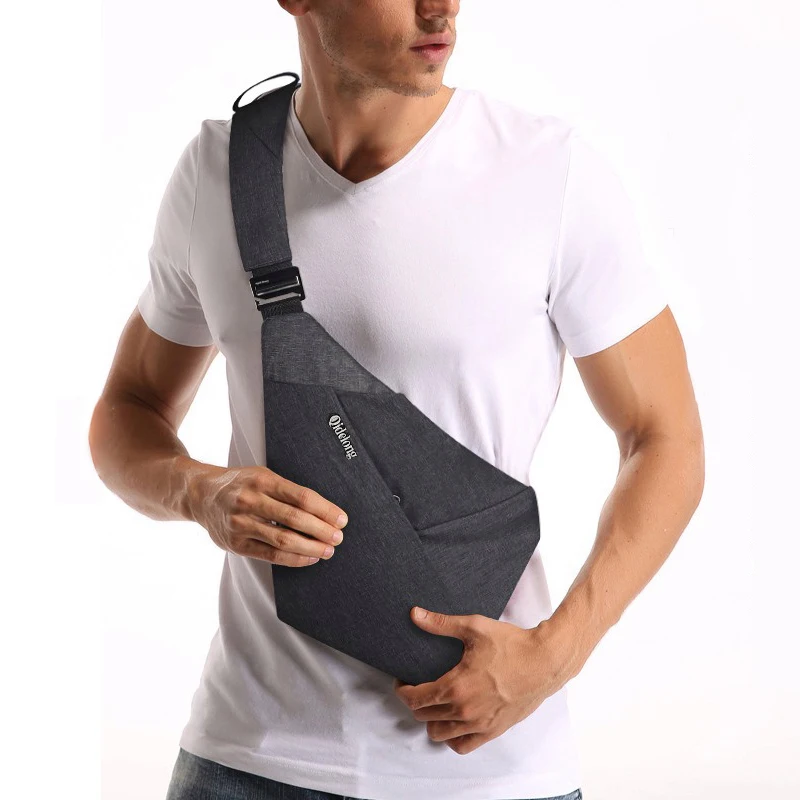 

New Men's Chest Bag Crossbody Multifunctional Gun Bag Sling Outdoor Hiking Leisure Running Sports Cycling Anti Theft Bags Pocket