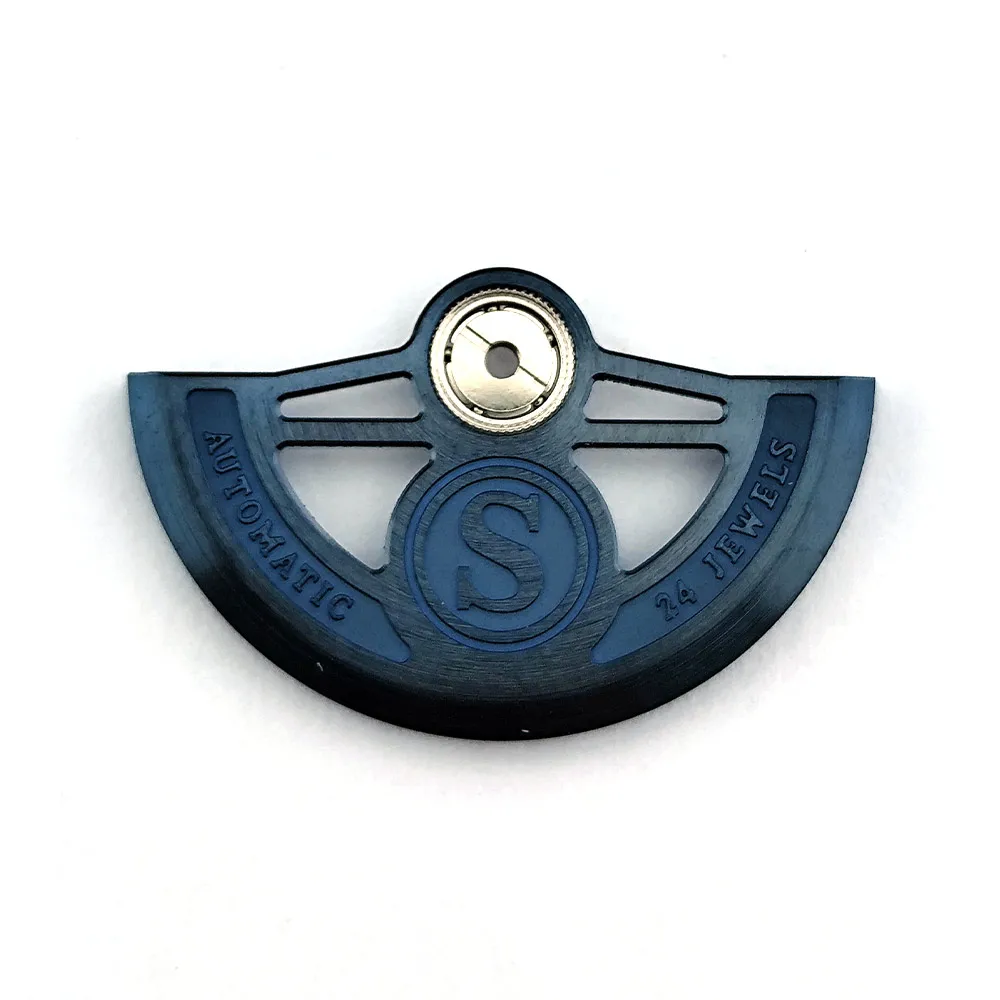 Oszillierendes Gewicht für NH35 NH36 NH38 4R Uhrwerk, Metallrotoren, kompatible Ersatzteile, schwarze, blaue und roségoldene Rotoren – Detail 16