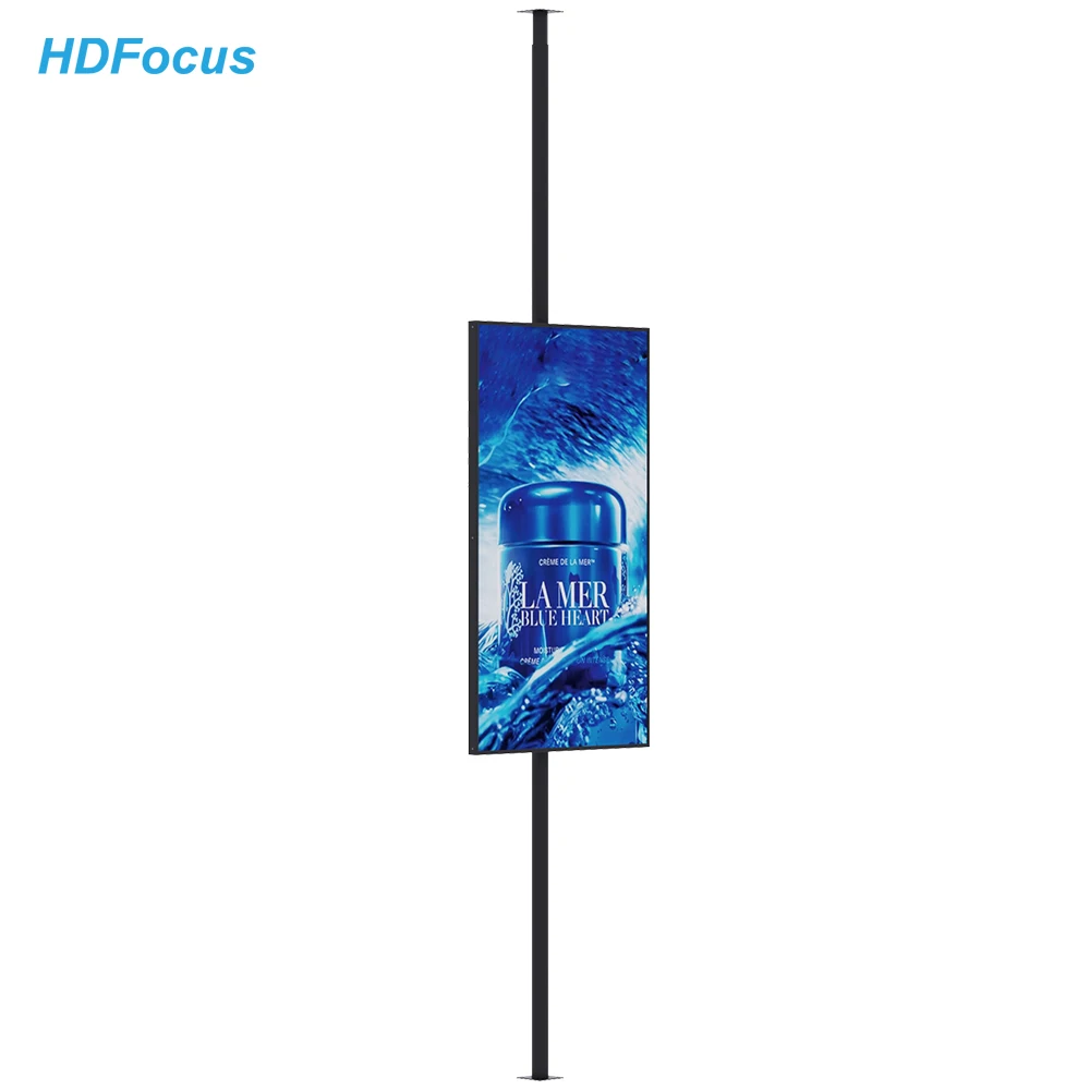 65 Inch 2500Nits High Brightness Hanging Advertising Lcd 4K Facing Window Displays  Digital Window Display Signage