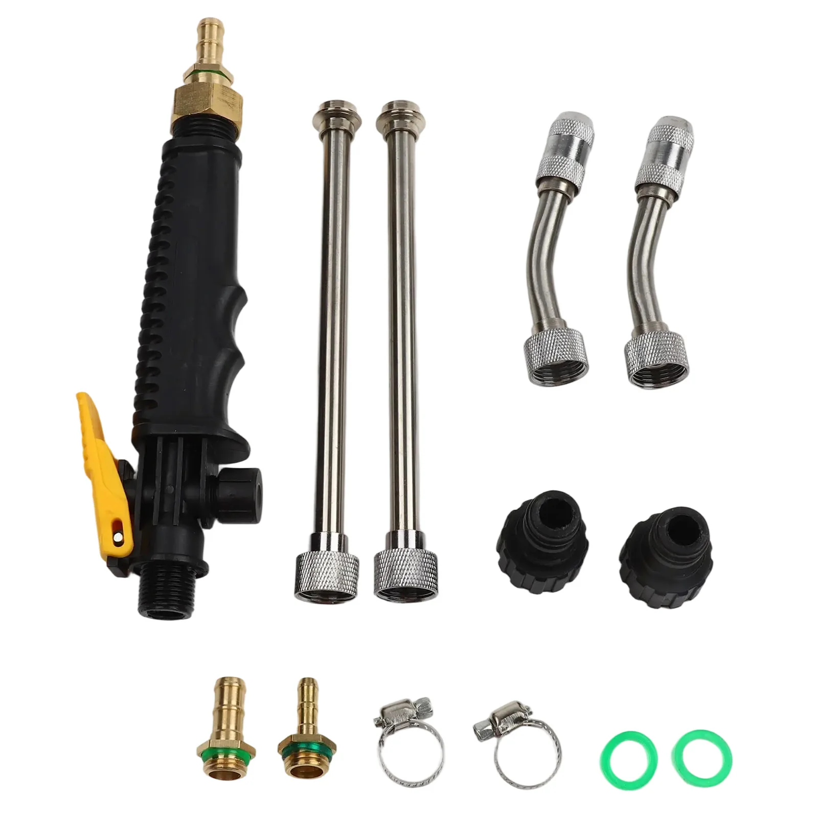 

Heavy Duty Retractable Sprayer Wand with Lockable Handle Adjustable Length and Two Brass Barbs for Enhanced Functionality