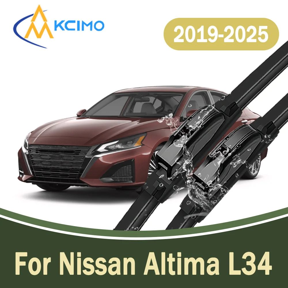 

Clear View Silent All Weather Front Windscreen Wiper Blades 2Pcs For Nissan Altima L34 2019-2025 Windshield Replacement Parts