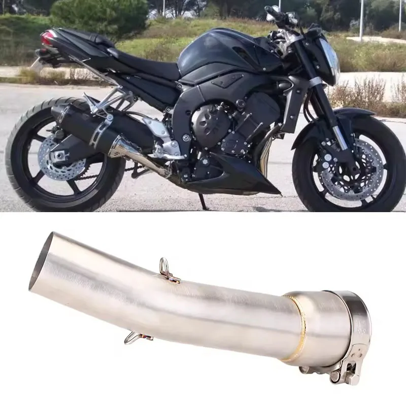 

For Yamaha FZ1 FZ1N FZ1000 2006-2015 FZ-1 Fazer 1000 Escape Motorcycle Exhaust Middie Link Pipe 51MM Slip-On Mid Muffler Pipe