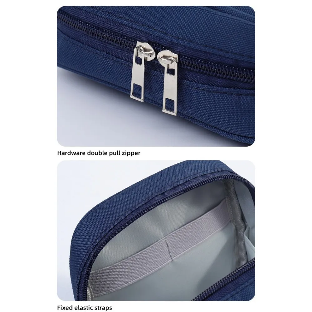 Multi Functional Oxford Data Cable Storage Bag Electronic Protection Box Headphone Power Bank Power Cord Case Digital Package