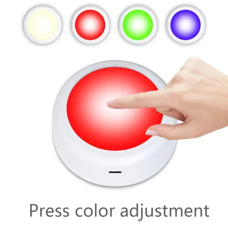Wireless RGB Led Under Cabinet Lights, Battery Operated Remote Dimmable Night Light, Color Changing Lamp For Closet Wardrobe