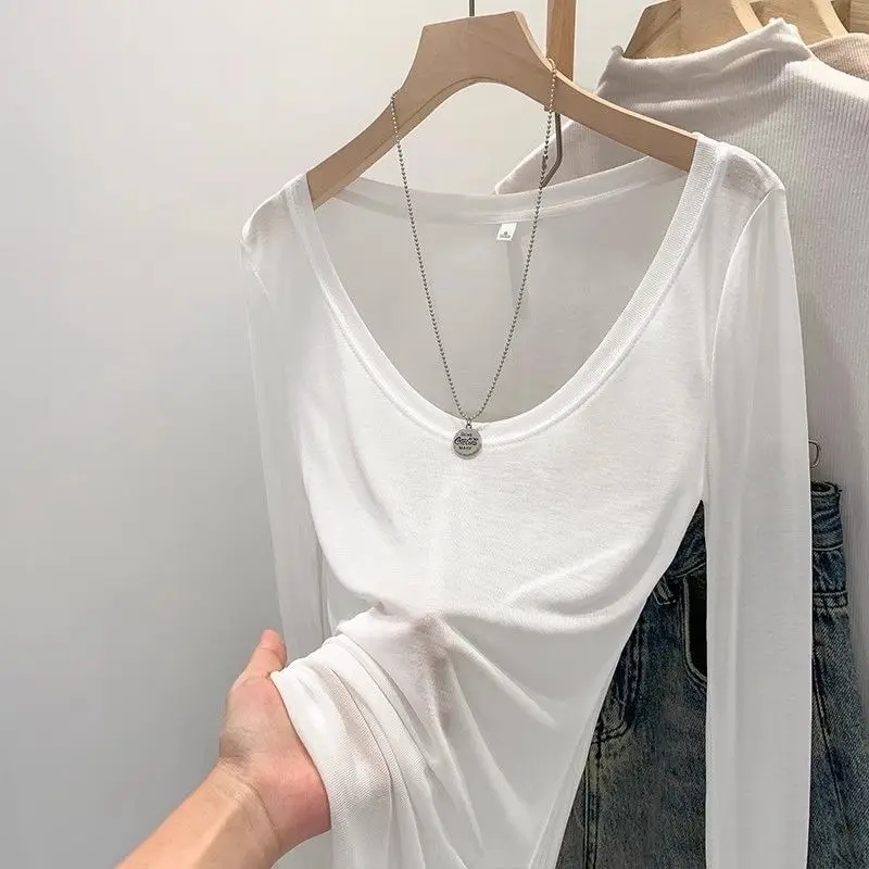 Women's Pure Desire U-Neck Sleeveless T-Shirt Casual Silk Blend Base Layer Cover up Top Loose Fit Spring Summer Fashion
