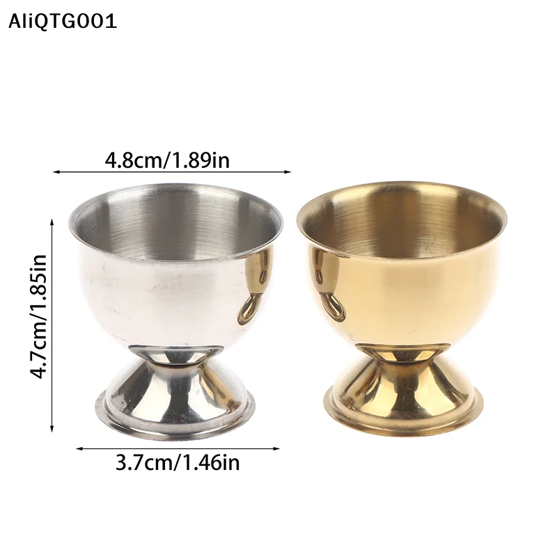 4Pcs Stainless Steel Egg Cups Set Handy Boiled Egg Holder Stand Rack Kitchen Breakfast Cooking Tool