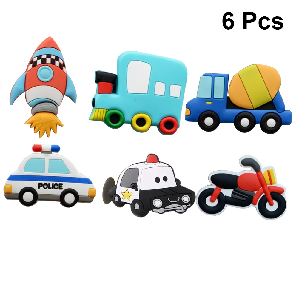 6 Pcs Teaching Tool Whiteboard Magnetic Stickers Cartoon Early Education Blackboard Refrigerator Magnets Child