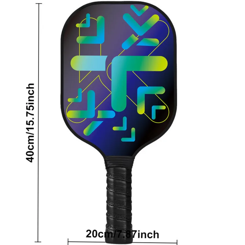 Pickleball Paddle Set Carbon Fiber Thickened Board Badminton Racket, Indoor and Outdoor Competitive Fiberglass Pickleball Racket