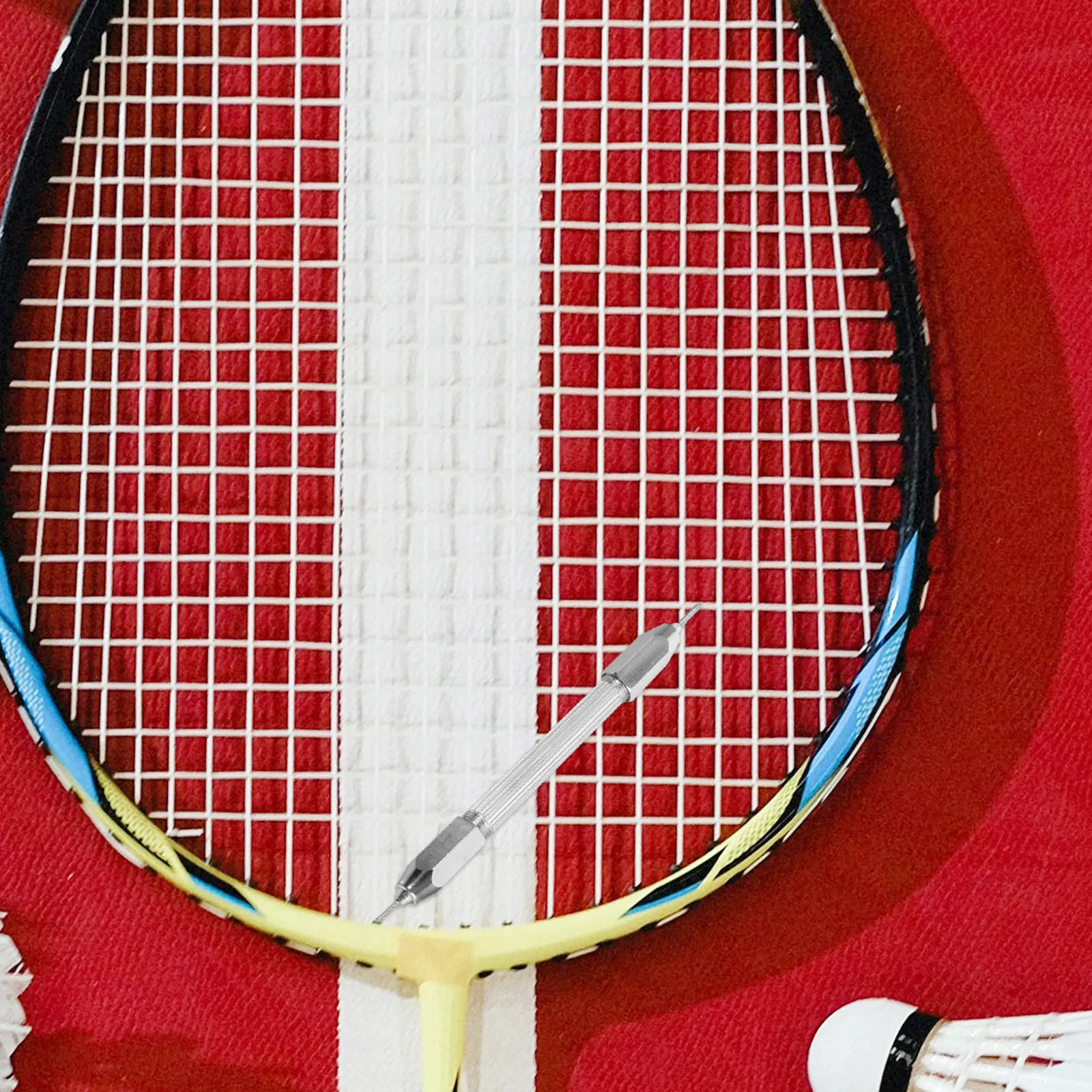 

Badminton Racket Nail Setter Dual Head Design Easy to Use and Durable Racket Nail Machine Setter for Single and Double Line