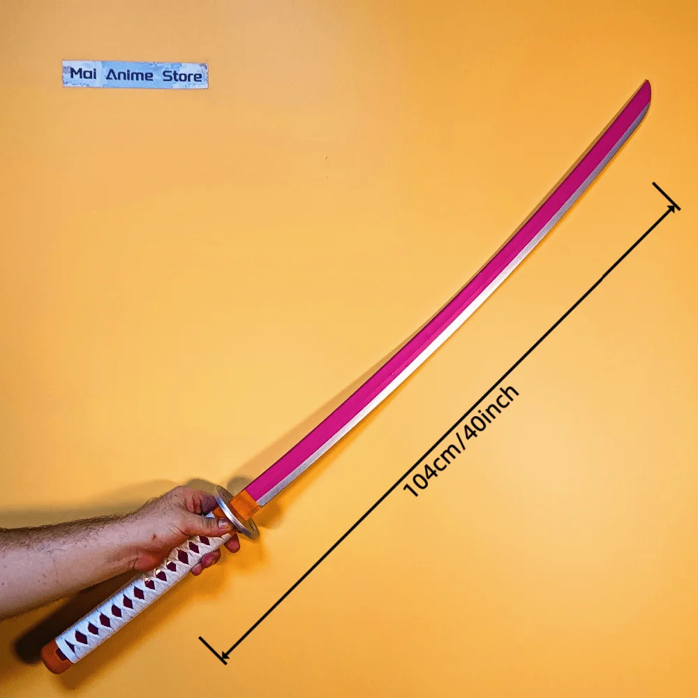 Figura de acción de Katana samurái de 40 pulgadas, tamaño Real, Katana japonesa, espada de hoja de Anime de tamaño Real, accesorio de Cosplay, juguete para regalo afilado