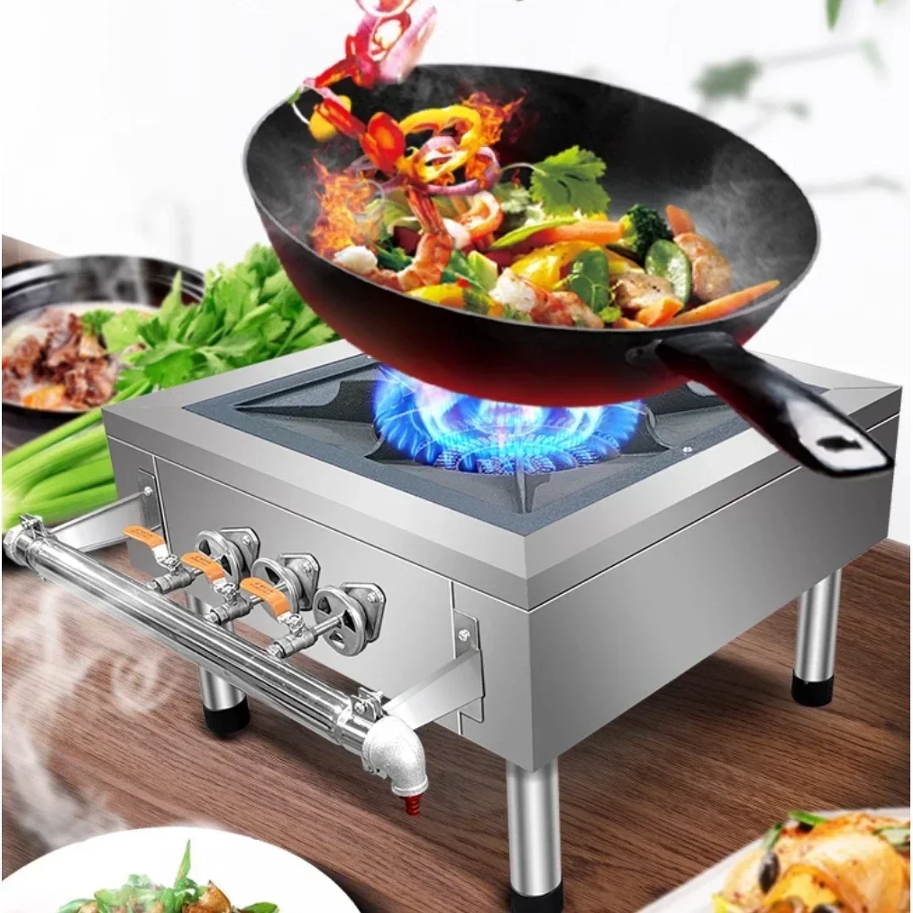 Réchaud commercial à pied bas pour restaurant, réchaud court, plus sûr, viande, soupe, gaz naturel, simple œil, nouveau