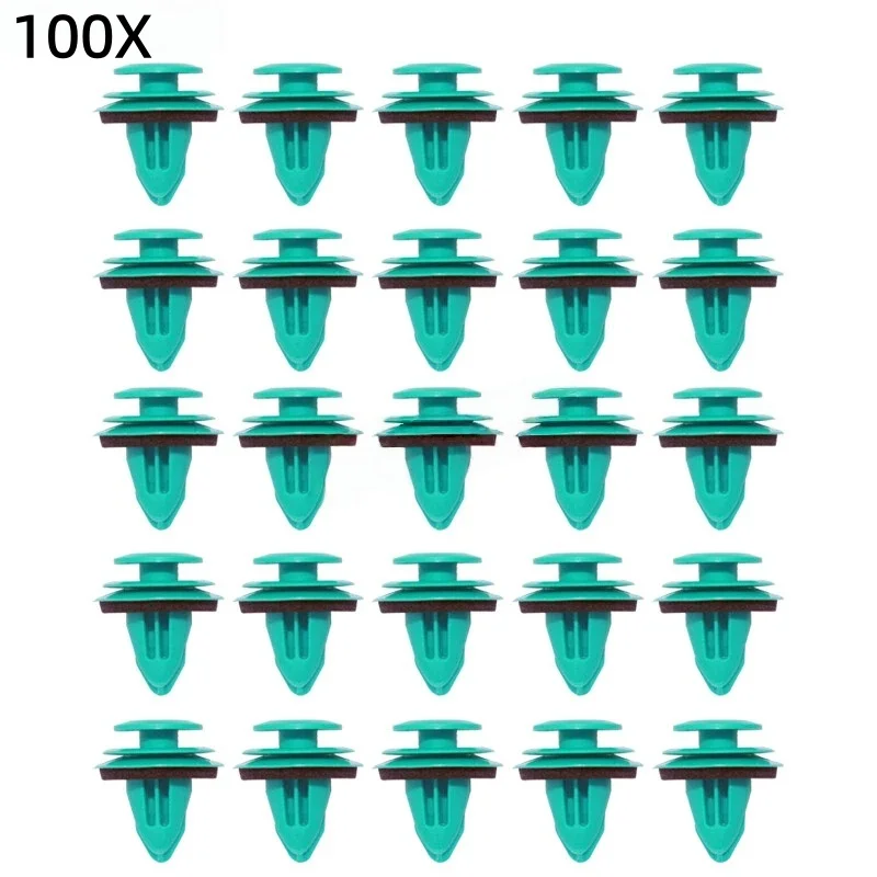 100Pcs 8.5mm x 9mm Nylon Trim Panel & Liftgate Trim Retainer Clips for Tesla 3 Model S 101181300A, 9046710188