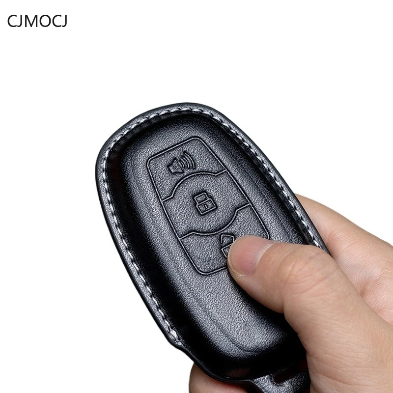 

Premium Genuine Leather Key Cover Case for Haval H6 3rd Gen/M6 Plus/Big Dog/F7/H9/Chitu/H7/F5 (2024) - Protective Key Fob Shell