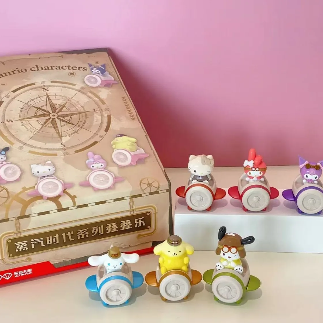 حقيقي سانريو الأسرة عصر البخار سلسلة صندوق أعمى التراص كورومي Pochacco الحلي الصغيرة الاتجاه الزخرفية اللعب هدية عيد ميلاد #5