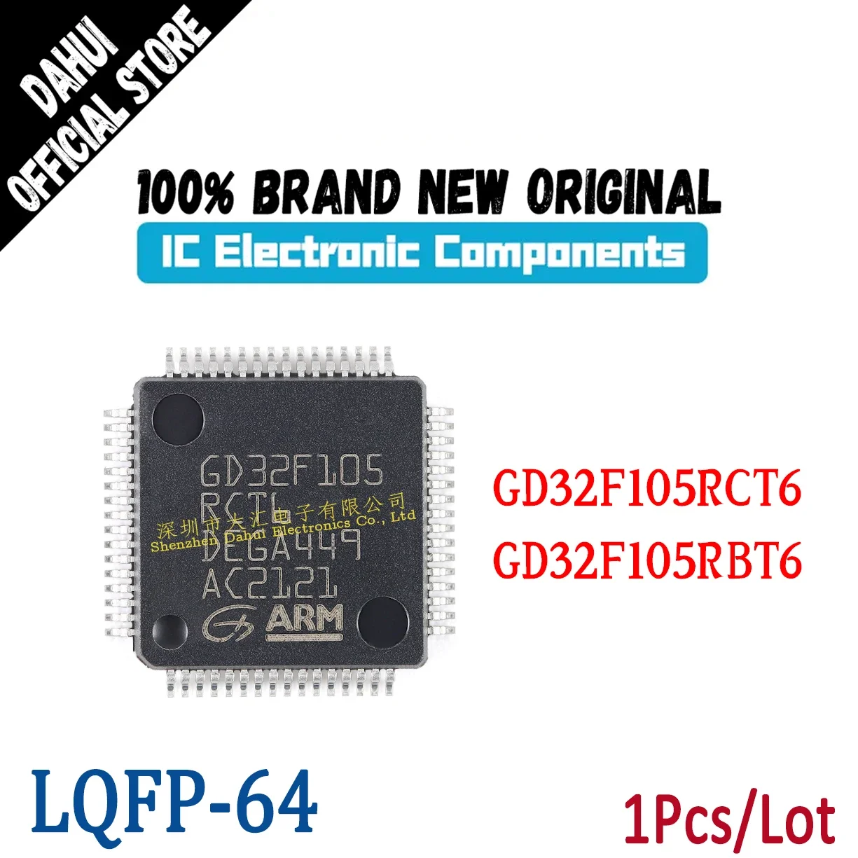 GD32F105RCT6 GD32F105RBT6 GD32F105 RCT6 RBT6 LQFP-64 microcontroller chip ic new original