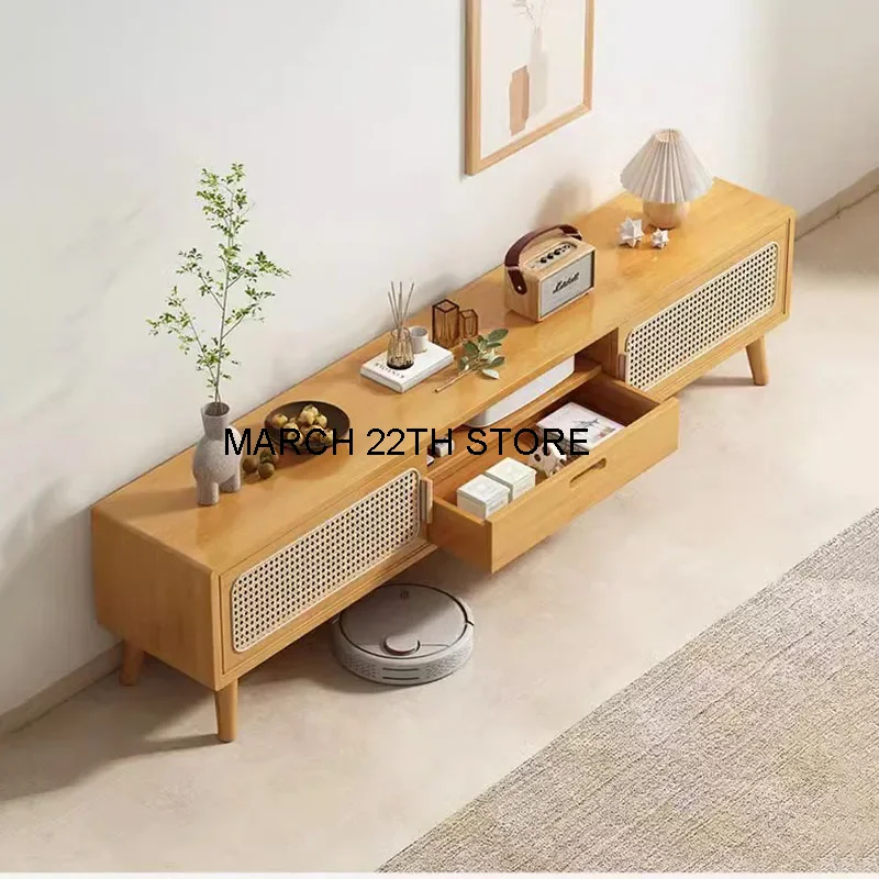 Bedroom Retro Tv Stand Floor Filing Rattan Free Shipping Sideboard Tv Cabinet Universal Theater Mobili Per La Casa Furniture