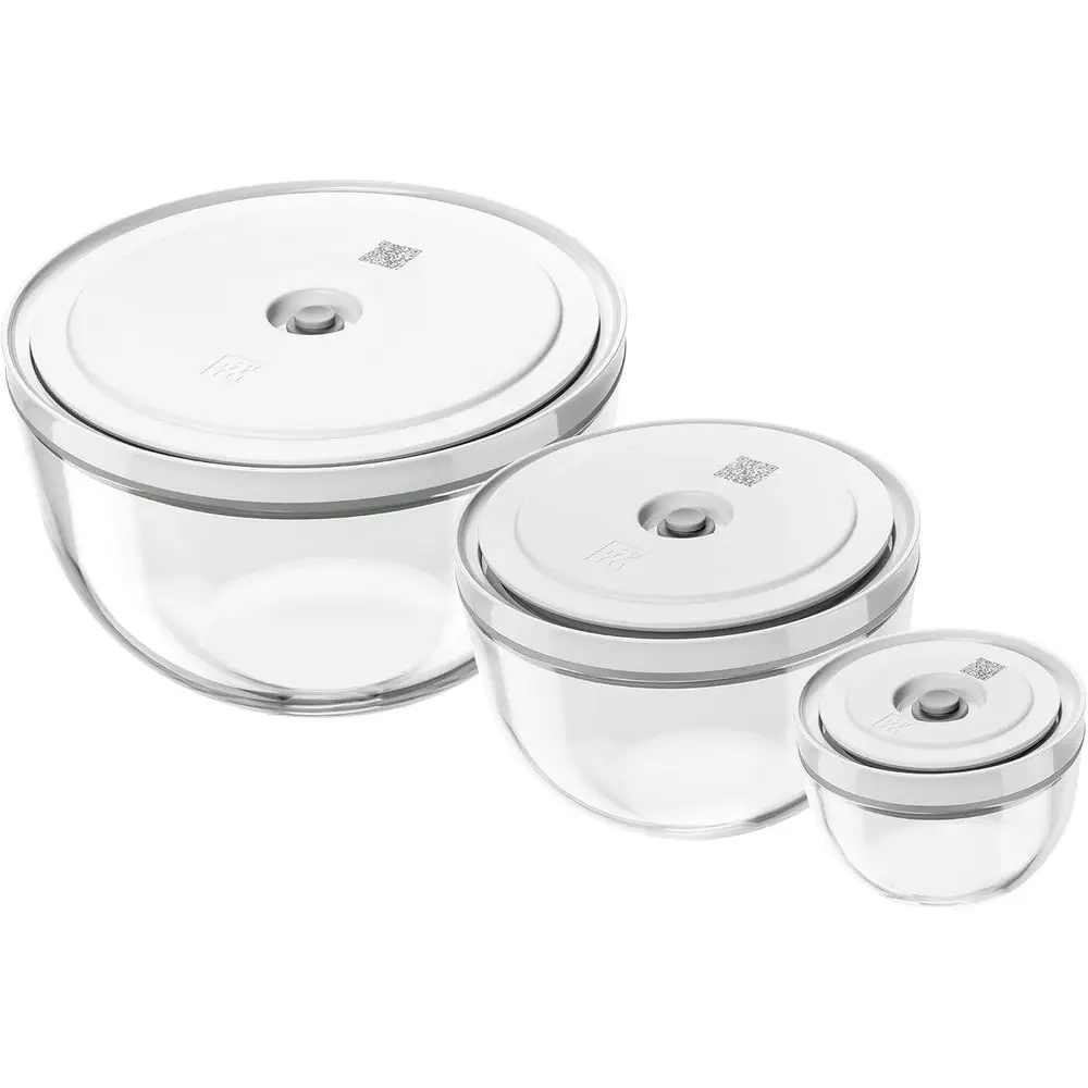 

3-Piece Glass Vacuum Insulated Bowl Set