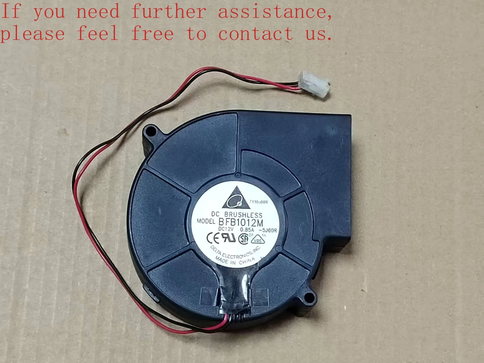 

For DELTA BRUSHLESS DC12V 0.85A 9733 BFB1012M centrifugal blower turbo fan
