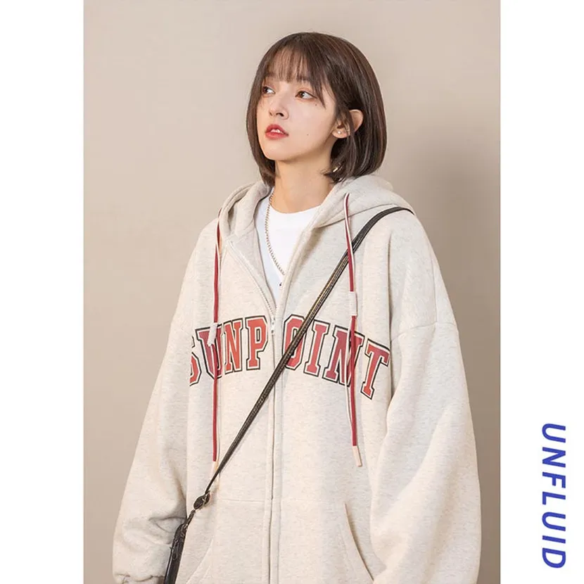 

Couples Hoodie Spring Autumn Loose Casual Print Open Cardigan Top Premium Feeling Clothes Comfortable Sweatirt Youth Faion