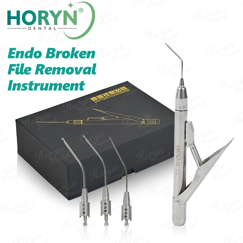 Horyn Dental Endo File Retrieval Kit Broken File Removal Tool Root Canal Instrument with NiTi Tips for Dentist
