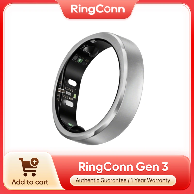 RingConn Gen 3, World’s First Smart Ring with Vascular Trends, No App Subscription, Vibration Alerts, Sleep, Fitness