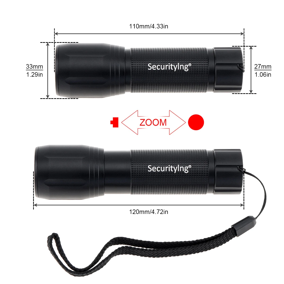 Practical LED Flashlights 270Lm XPG2 LED 3 Modes Mini Aluminum Alloy Flashlight Waterproof Torch Light