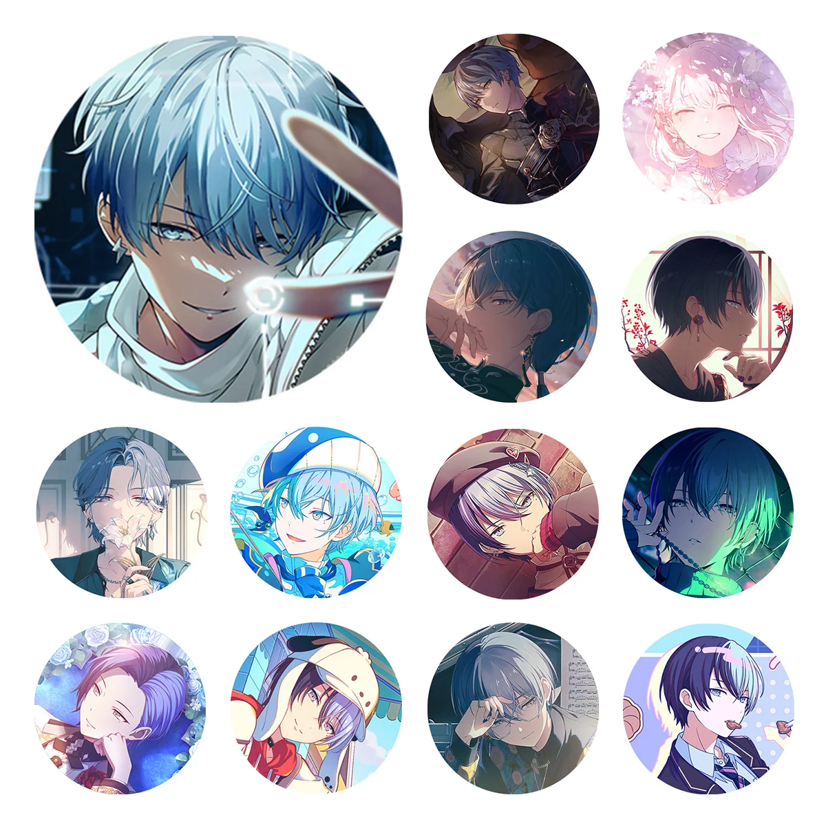 

Project SEKAI Anime Aoyagi Toya Vivid BAD SQUAD VBS updated on 20251220 PJSK 50mm Metal Badge Brooch Pins