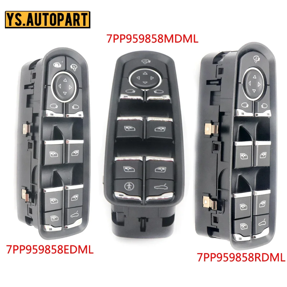 Car F/L Power Window Switch Control Button 7PP959858AEDML 7PP959858MDML 7PP959858RDML For Porsche Cayenne Macan Panamera 2010-22