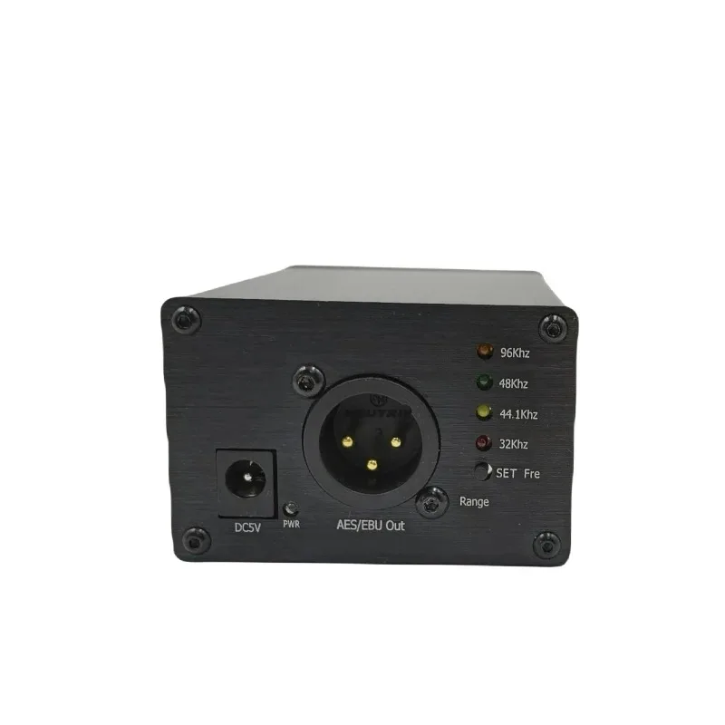 For Balanced Stereo Analog to AES/EBU Digital Audio Encoder Adjustable Audio Output Converter