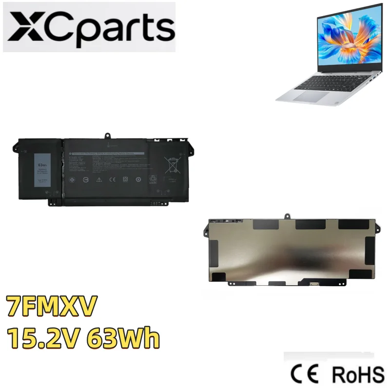 

4Cell 7FMXV Laptop Battery 15.2V 63Wh For DELL Latitude 13 5320 14 7320 7420 7520 P134G001 P135G001 P138G001 0TN2GY TN2GY 4M1JN