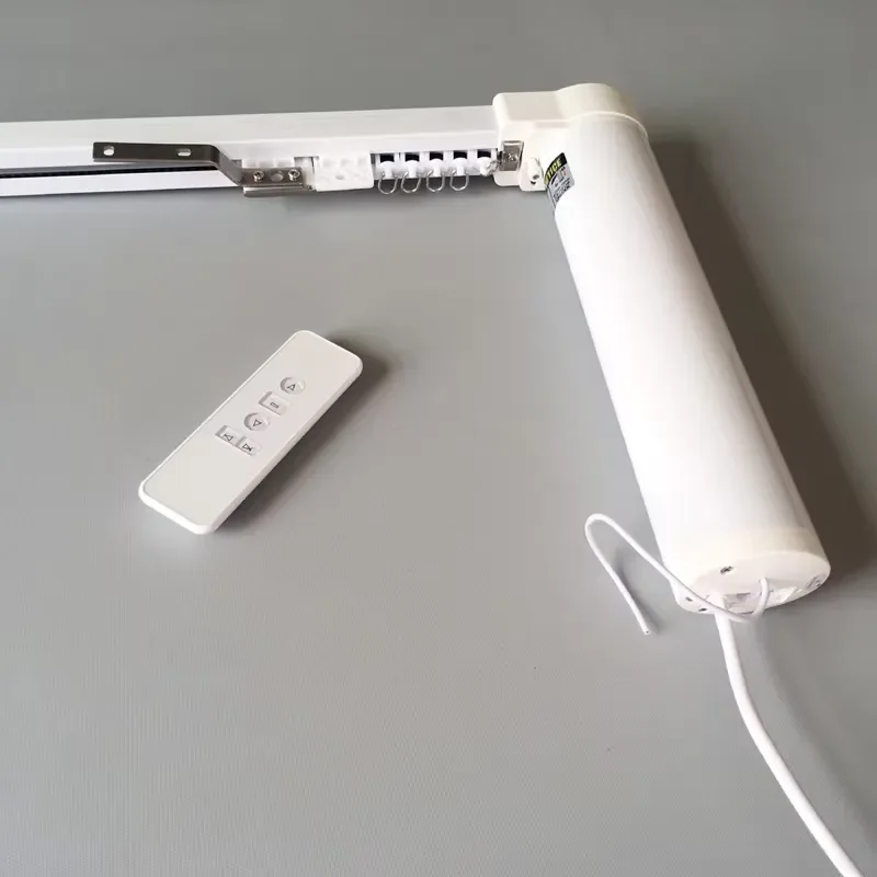 Smart WiFi Electric Curtain Track Motorized Rail System Automatic Blinds Controller for Home Automation Compatible with Alexa