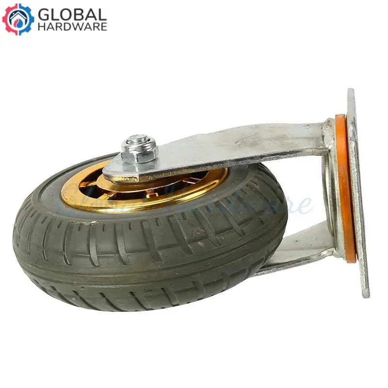 

6-дюймовые высококачественные резиновые колеса с боковым креплением: плавные поворотные телески, идеально подходящие для тележек, шкафов и небольших мебели.