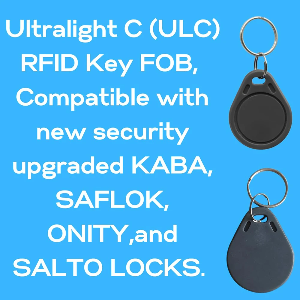 Ultralight RFID Key FOB,Compatible with Upgraded SAFLOK KABA ONITY and SALTO locks.