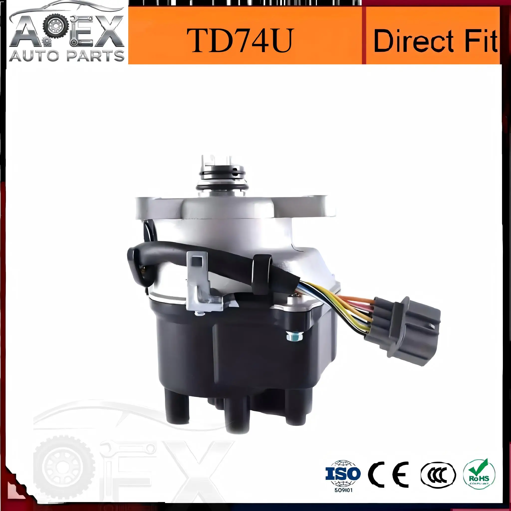 

TD-74U Direct Fit Distributor Ignition For Honda CRV 97-00 OEM TD74 30100P6TT01 TD74U, 30100-P6T-T01 High Quality